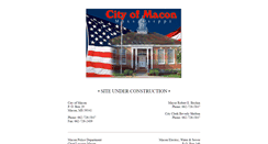 Desktop Screenshot of cityofmacon.org