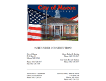 Tablet Screenshot of cityofmacon.org